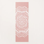 房エレガント宝バラ金ゴールド曼荼羅 ヨガマット (正面)