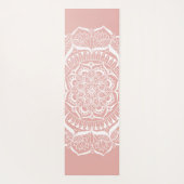 房エレガント宝バラ金ゴールド曼荼羅 ヨガマット (裏面)