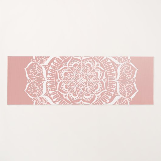 房エレガント宝バラ金ゴールド曼荼羅 ヨガマット (正面(横))