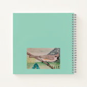 房付きタイトマウス淡い色の緑 ノートブック (裏面)