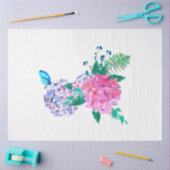 房保スカルと花シリーズデザイン13 薄葉紙 (クラフト)