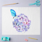 房保スカルと花シリーズデザイン16 薄葉紙 (クラフト)