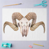 房保スカル花シリーズデザイン2 薄葉紙 (クラフト)