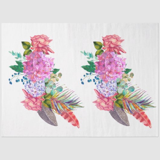 房保スカル花シリーズデザイン6 薄葉紙 (正面)