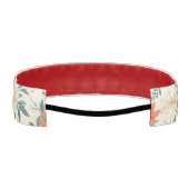 房保スタイルの花の模様の淡色 アスレチックヘッドバンド (裏面)