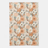 房保スタイルの花の模様の淡色 キッチンタオル (縦)