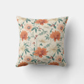 房保スタイルの花の模様の淡色 クッション (裏面)