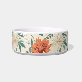 房保スタイルの花の模様の淡色 ボウル