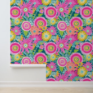 房保スタイルピンク色の花 壁紙