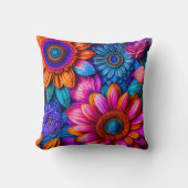 房保スタイル花柄 クッション (正面)