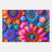 房保スタイル花柄 ラッピングペーパーシート (正面2)