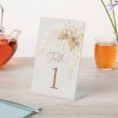 房保ドライフラワーとススキ台番号 台座サイン (インサイチュ)