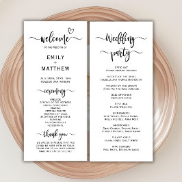 房保ハート書道結婚の儀式 プログラム