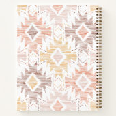 房保フォーク織物柄 ノートブック (裏面)