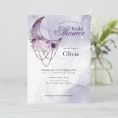 房保ブライダルシャワー紫クレセントムーンマンダラ 招待状 (スタンド正面)