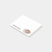 房保ラテ花付パーソナライズされたき ポストイット (アングル)