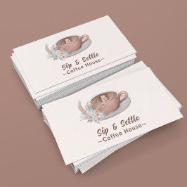 房保ラテ花付パーソナライズされたき 名刺