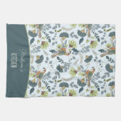房保レトロ花鳥図名 キッチンタオル (横)