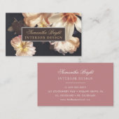 房保ヴィンテージ花スタイル名刺 名刺 (正面/裏面)