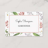 房保ヴィンテージ花フローラ 名刺 (正面)