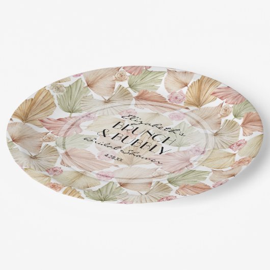 房保乾葉花ブライダルシャワー ペーパープレート (アングル)