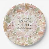 房保乾葉花ブライダルシャワー ペーパープレート (正面)