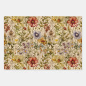 房保夏野草フローラ包装紙シート ラッピングペーパーシート (正面3)
