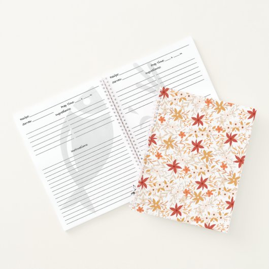 房保抽象芸術花は金ゴールドさび骨を収穫する ノートブック (内部)