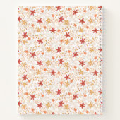 房保抽象芸術花は金ゴールドさび骨を収穫する ノートブック (裏面)