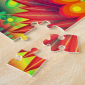 房保抽象芸術花 ジグソーパズル (側面)