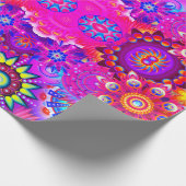 房保抽象芸術花 ラッピングペーパー (角)