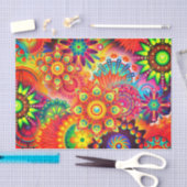 房保抽象芸術花 薄葉紙 (クラフト)