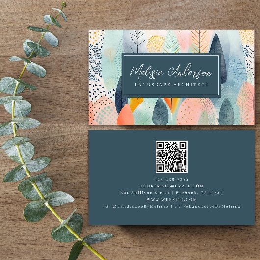 房保木造園家 名刺