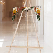 房保秋フローラ結婚の座席表 アクリルサイン