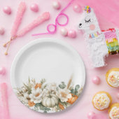 房保秋フローラ配置 ペーパープレート (パーティー)