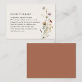 房保秋野草赤ちゃんシャワーベビー本 エンクロージャーカード (正面/裏面)