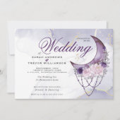 房保結婚の密アメジスト三日月 招待状 (正面)