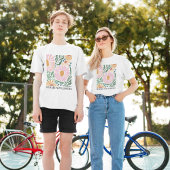 房保花と引用文No Rain No Flower Tシャツ