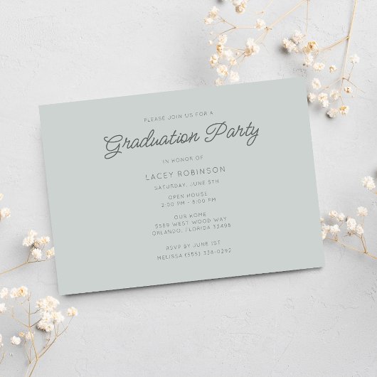 房保野花写真高校卒業会 招待状