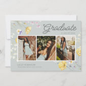 房保野花写真高校卒業会 招待状 (正面)