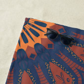 房保開花曼荼羅模様 ビーチタオル (インサイチュ)