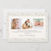 房北山動物誕生のお知らせ 招待状 (裏面)