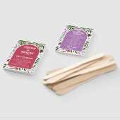 房宝弓と民俗花の結婚式プログラム ハンドファン (組立なし)