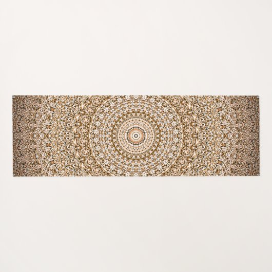 房宝曼荼羅幾何学模様 ヨガマット (裏面(横))