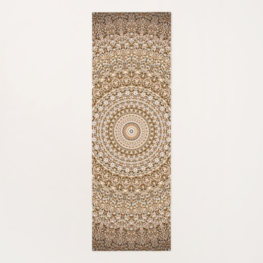 房宝曼荼羅幾何学模様 ヨガマット (裏面)