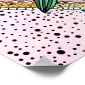 房宝曼荼羅水カラフル色フローラ ポスター (角)