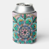 房宝曼荼羅水カラフル色フローラ 缶クーラー (缶裏面)