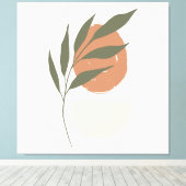房宝禅ミニマリスト植物学 キャンバスプリント (インサイチュ (ウッドフロア))
