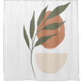 房宝禅ミニマリスト植物学 シャワーカーテン (正面)