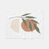 房宝禅ミニマリスト植物学 フリースブランケット (正面(横))